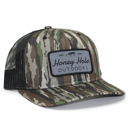 Honey Hole™ Grey Camo Trucker Hat