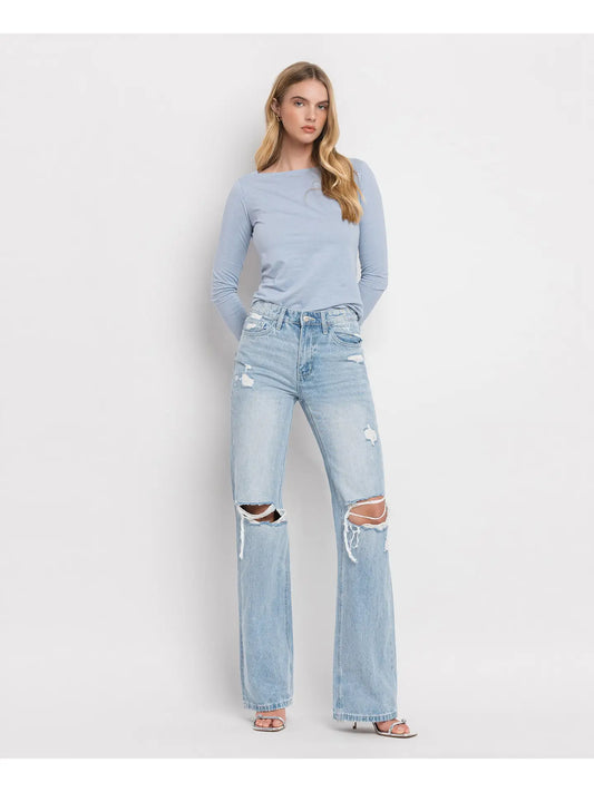Vervet by Flying Monkey | 90s Vintage Super High Rise Flare Jeans