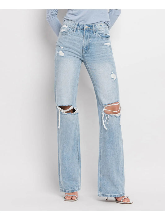 Vervet by Flying Monkey | 90s Vintage Super High Rise Flare Jeans