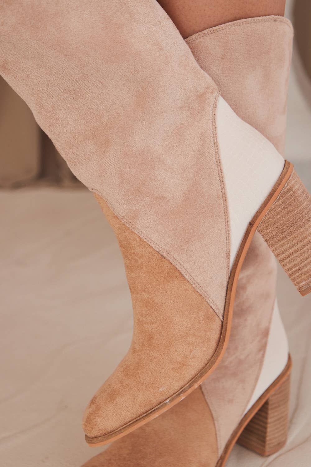 Kristin Three-Tone Tall Boot