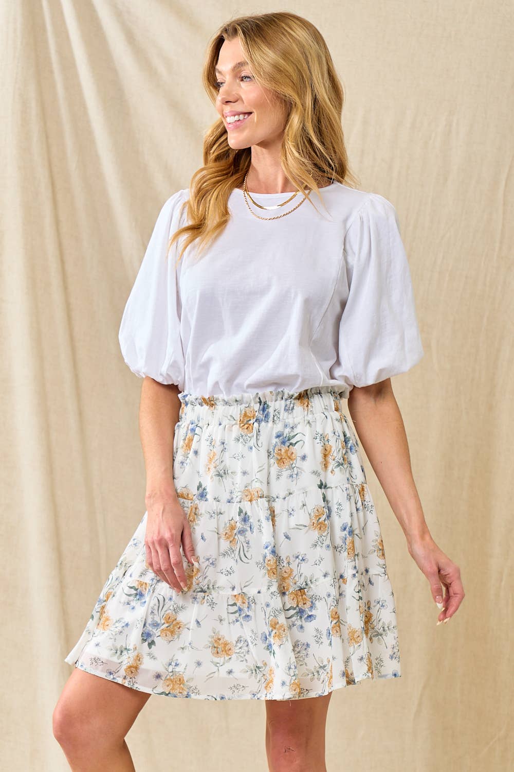 The Blossom Breeze Chiffon Skirt