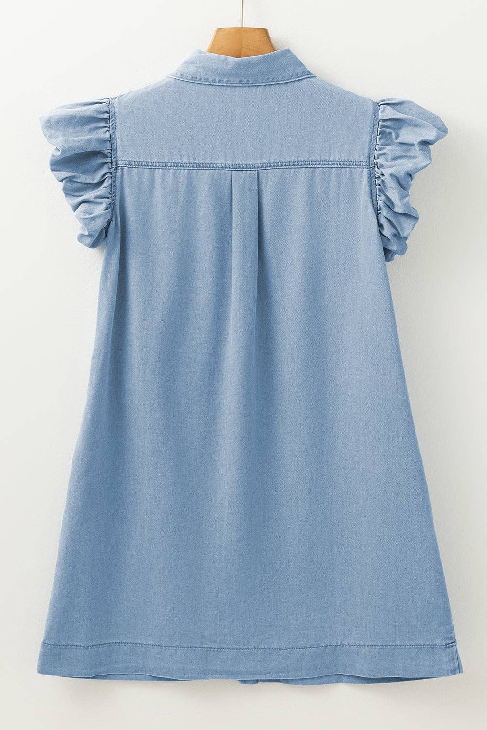 Vanessa Denim Flutter Dress