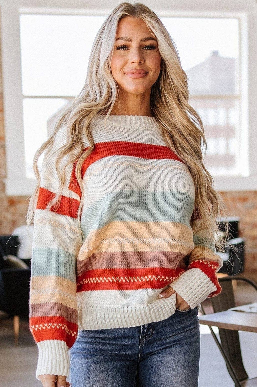 Azalea Color Block Sweater