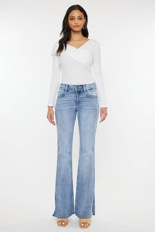 Kan Can Denim | Double Waist Bank Flare Jeans