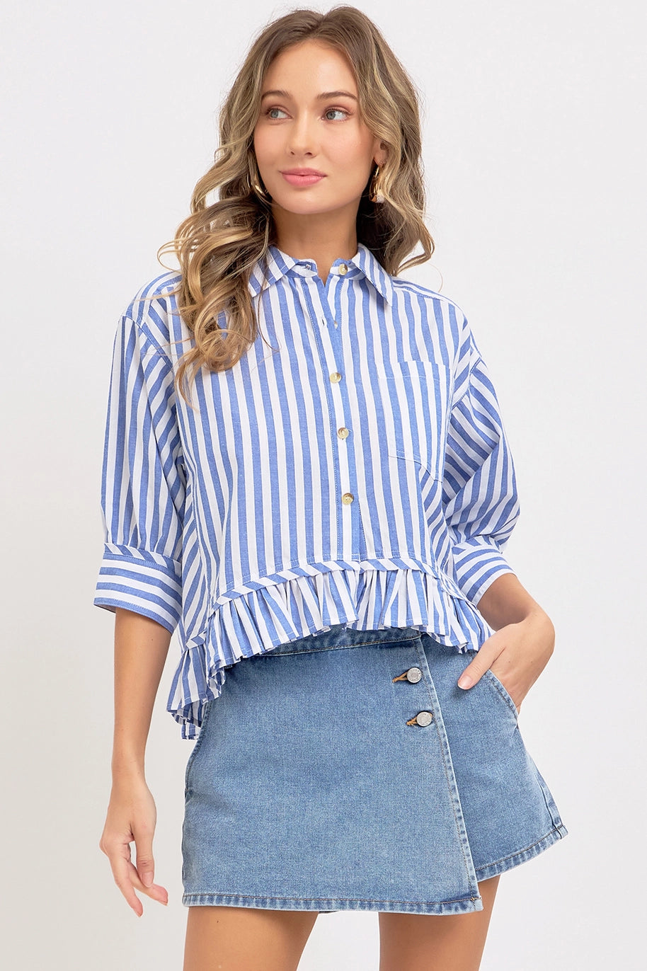 The Willow Wrapped Denim Skort