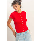Sommer Button Top