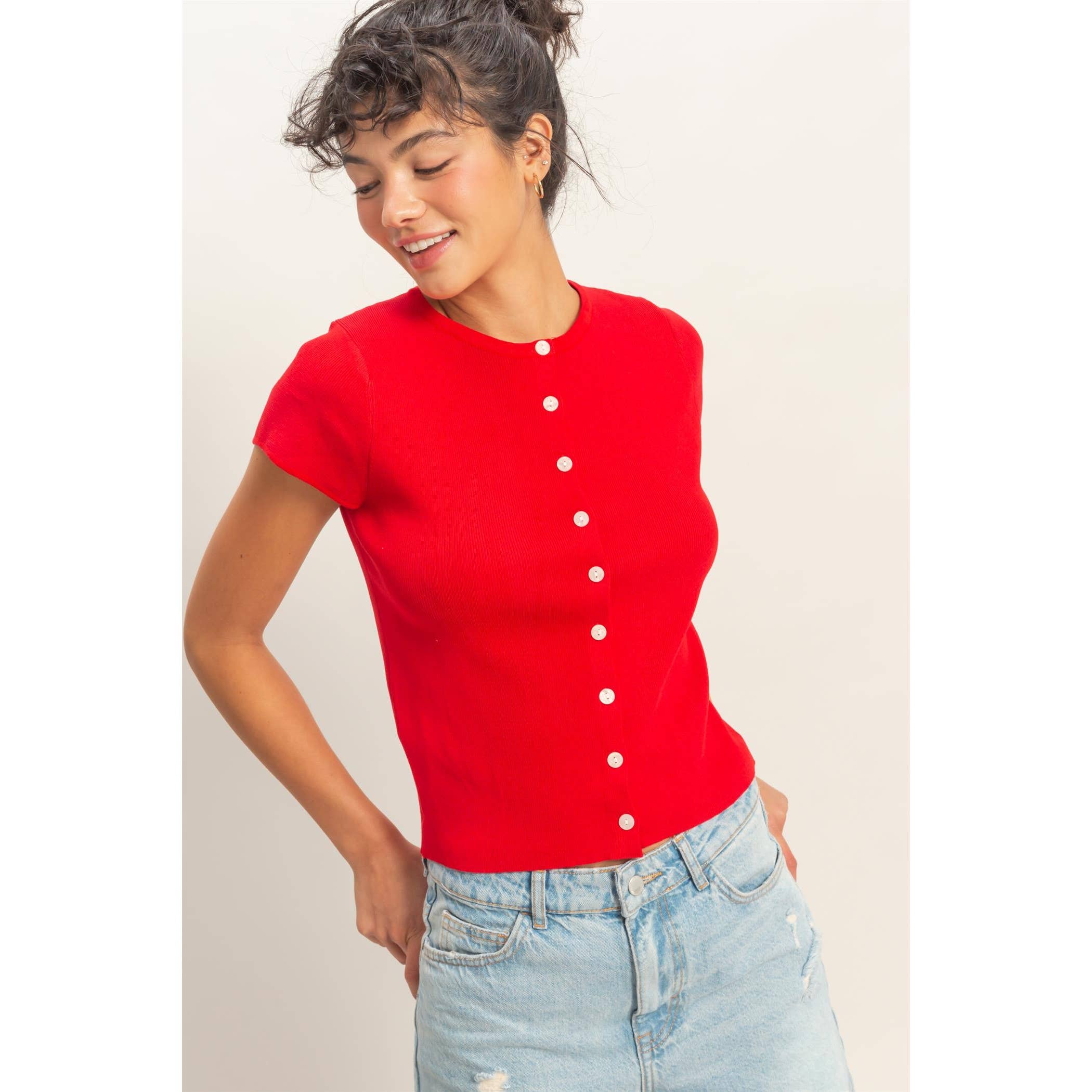 Sommer Button Top