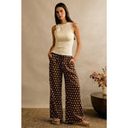 Cocoa Dot Wide Leg Pants