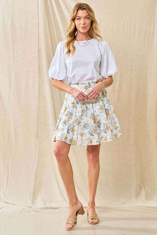 The Blossom Breeze Chiffon Skirt