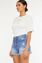 Kan Can Denim |  High Rise Mom Shorts
