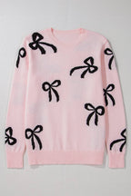 Pink Promises Bow Sweater