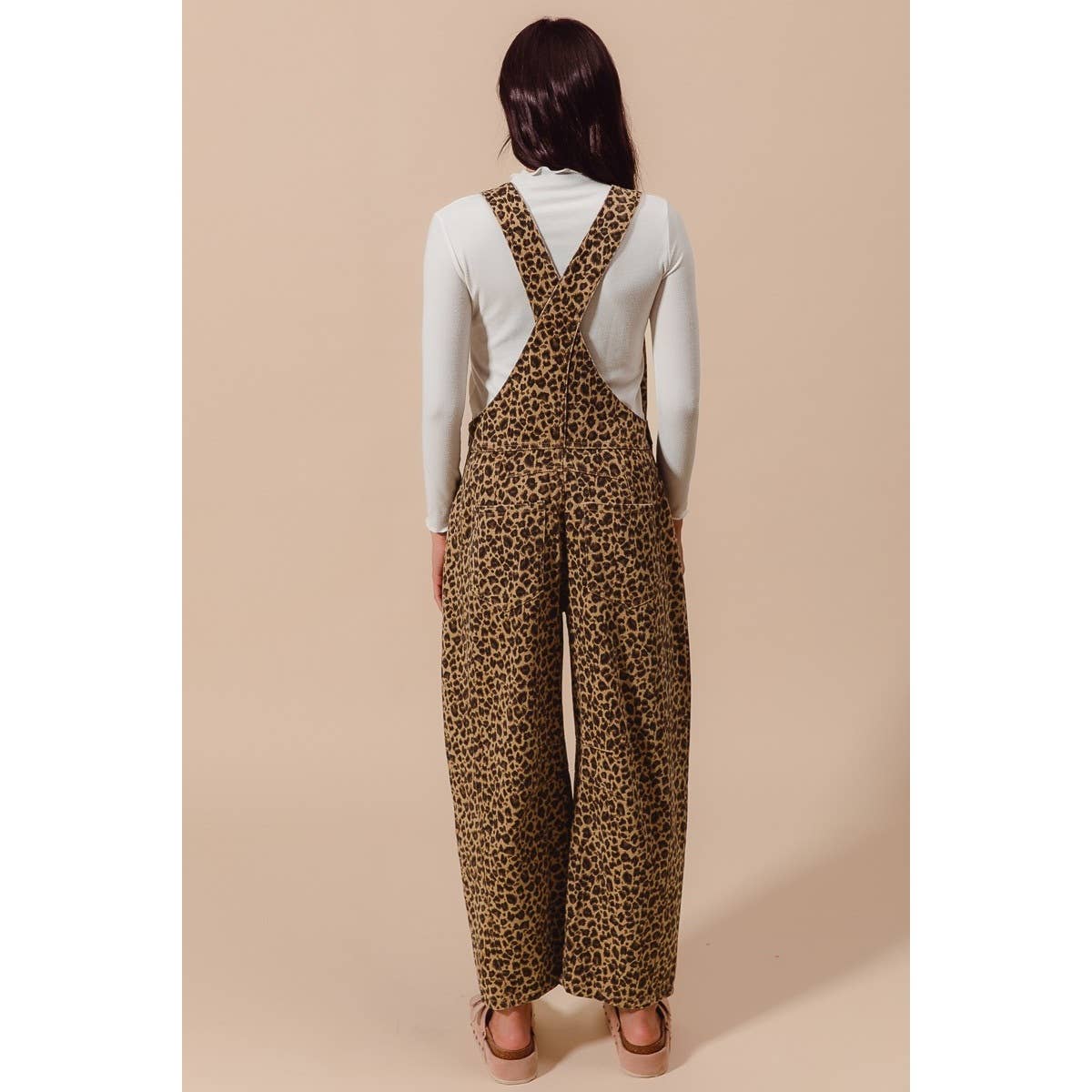 Lennox Leopard Barrel Overalls