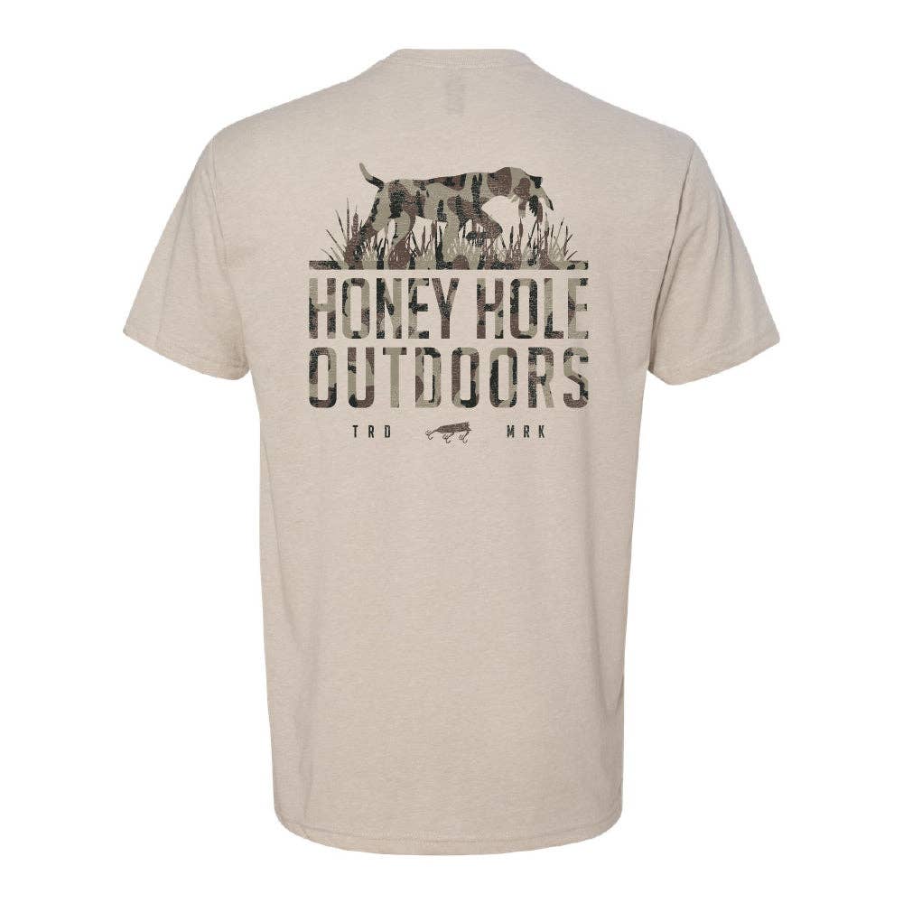 Honey Hole™ Trademark Tee - Camo Dog
