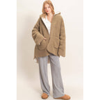 Cozy Retreat Oversized Sherpa Jacket