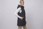 Everyday Essential Long Hooded Puffer Vest