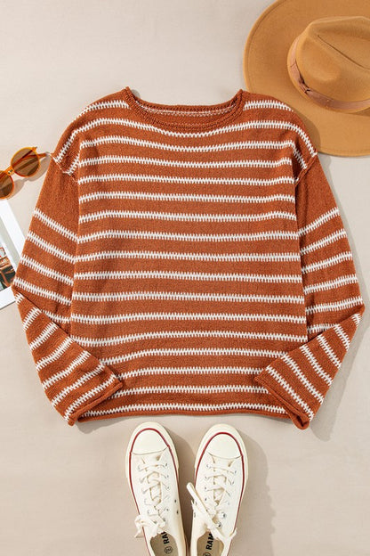 Louie Casual Striped Sweater
