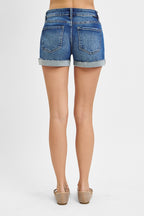 Risen Jeans | Low Rise Cuffed Shorts
