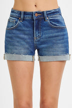 Risen Jeans | Low Rise Cuffed Shorts