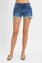Risen Jeans | Low Rise Cuffed Shorts