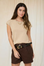 Sandstone Knit Tank