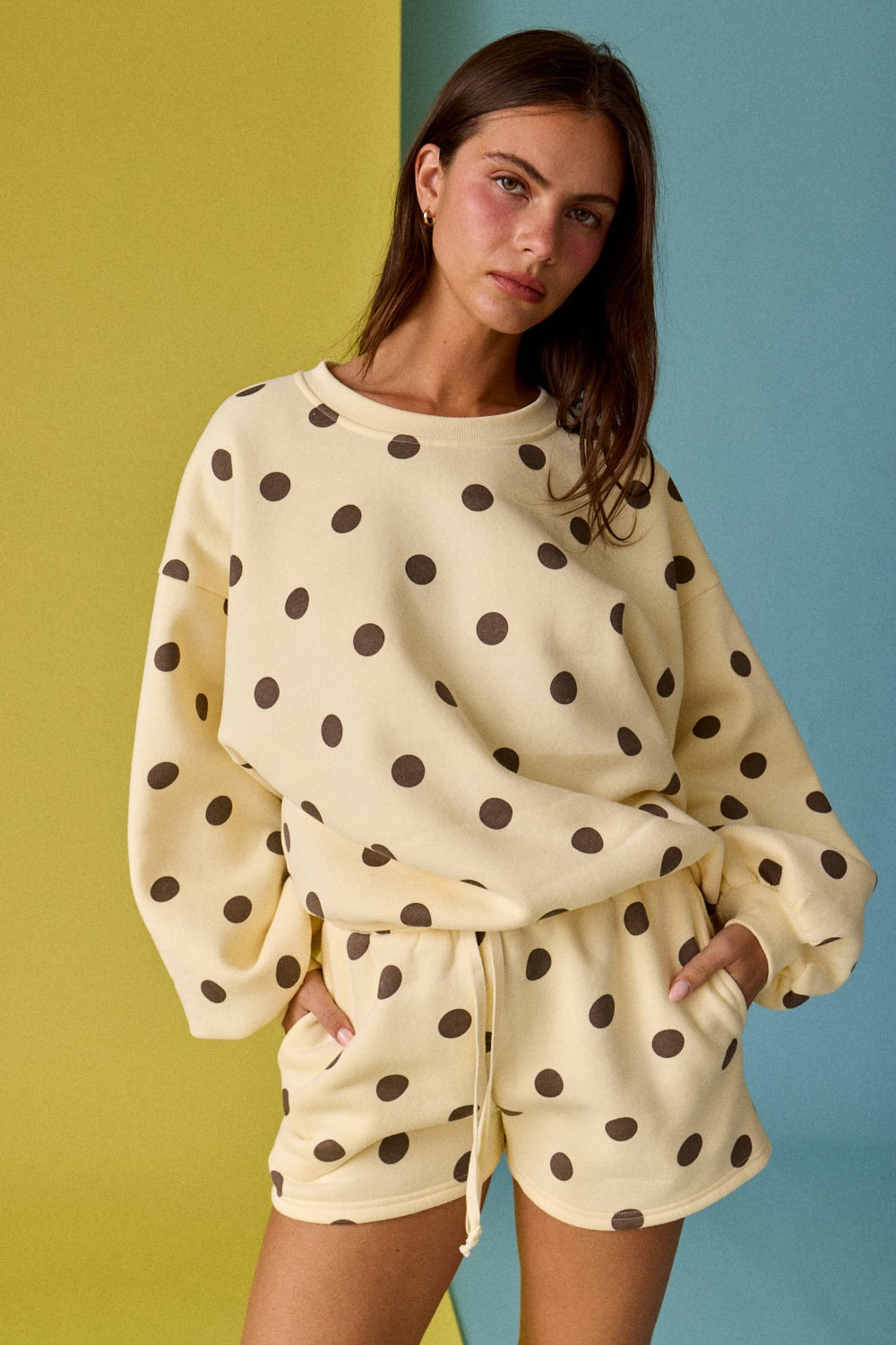 Dottie in Yellow Polka Dot Set