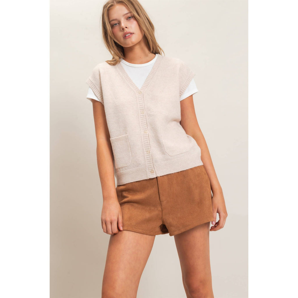 Collins Button Front Sweater Vest