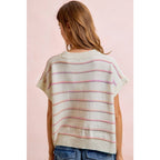 Textured Stripe Knit Top