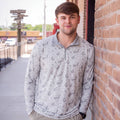 White Camo Quarter Zip Pullover