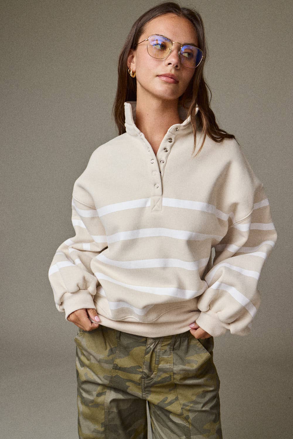 Addison Stripe Pullover