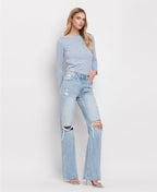 Vervet by Flying Monkey | 90s Vintage Super High Rise Flare Jeans