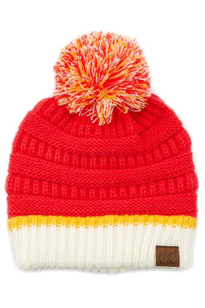 C.C Team Colors Pom Beanie