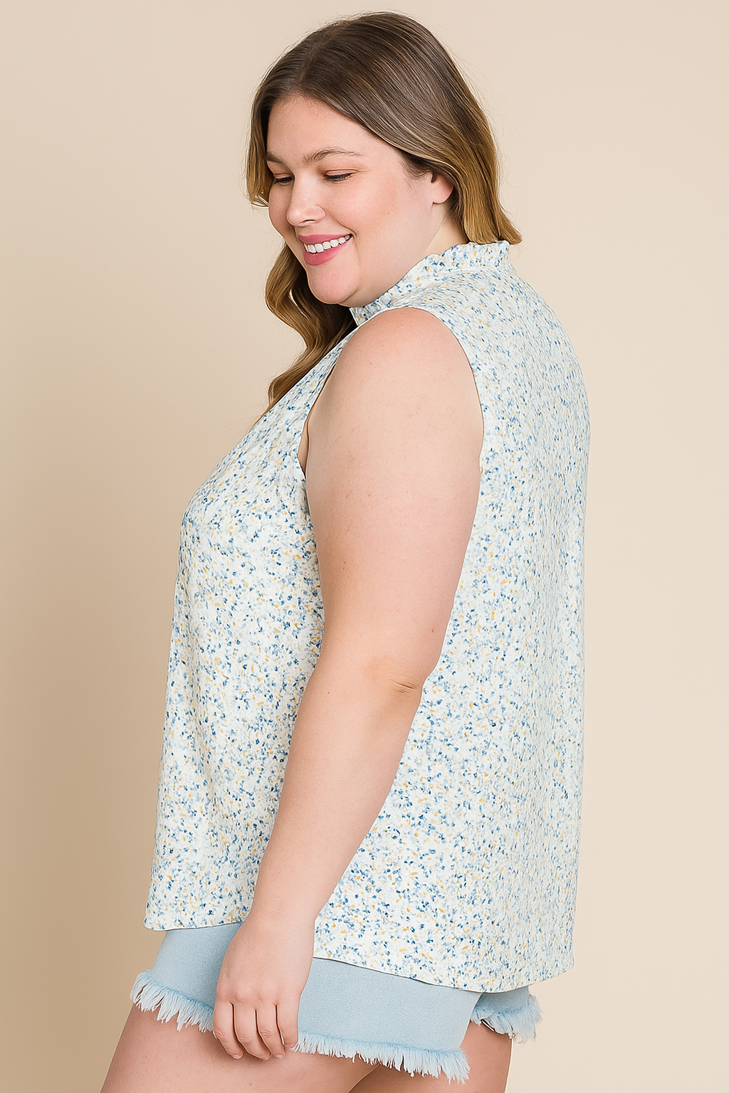 Delilah Ditsy Floral Ruffle Blouse