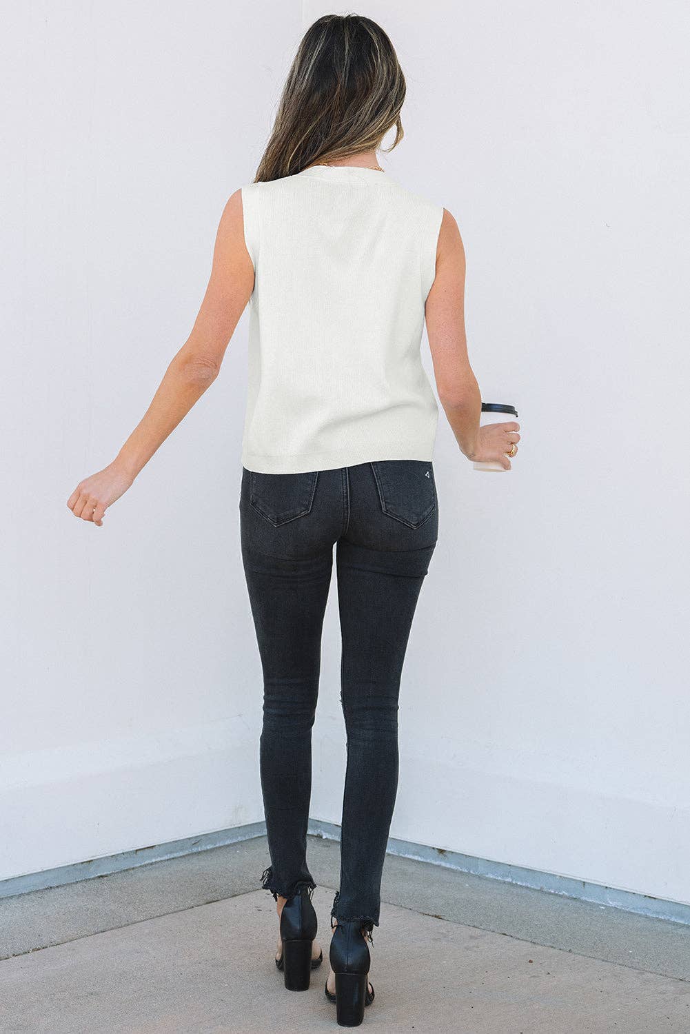 Izabella Buttoned Sweater Vest