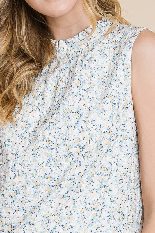 The Delilah Ditsy Floral Ruffle Blouse