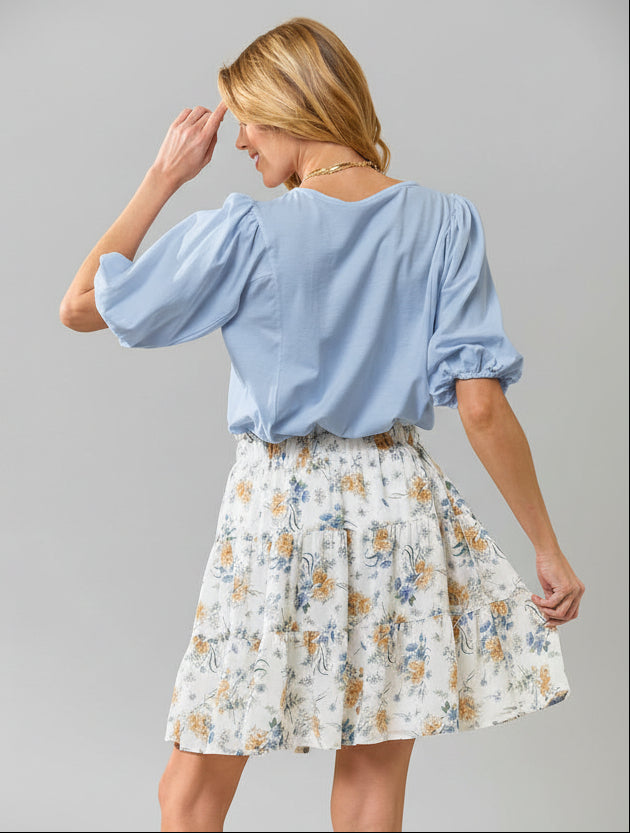 Spring Bloom Chiffon Skirt