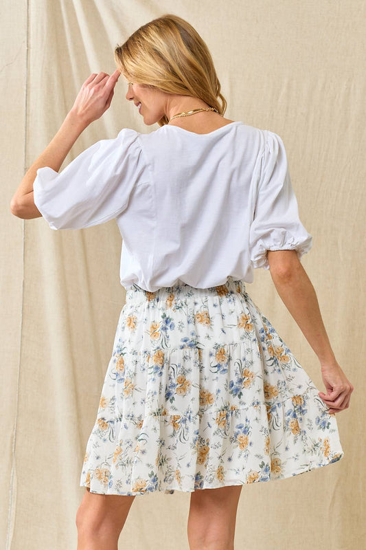 The Blossom Breeze Chiffon Skirt