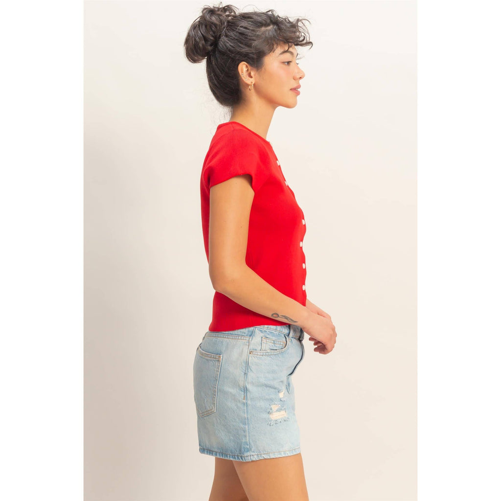 Sommer Button Top