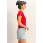 Sommer Button Top