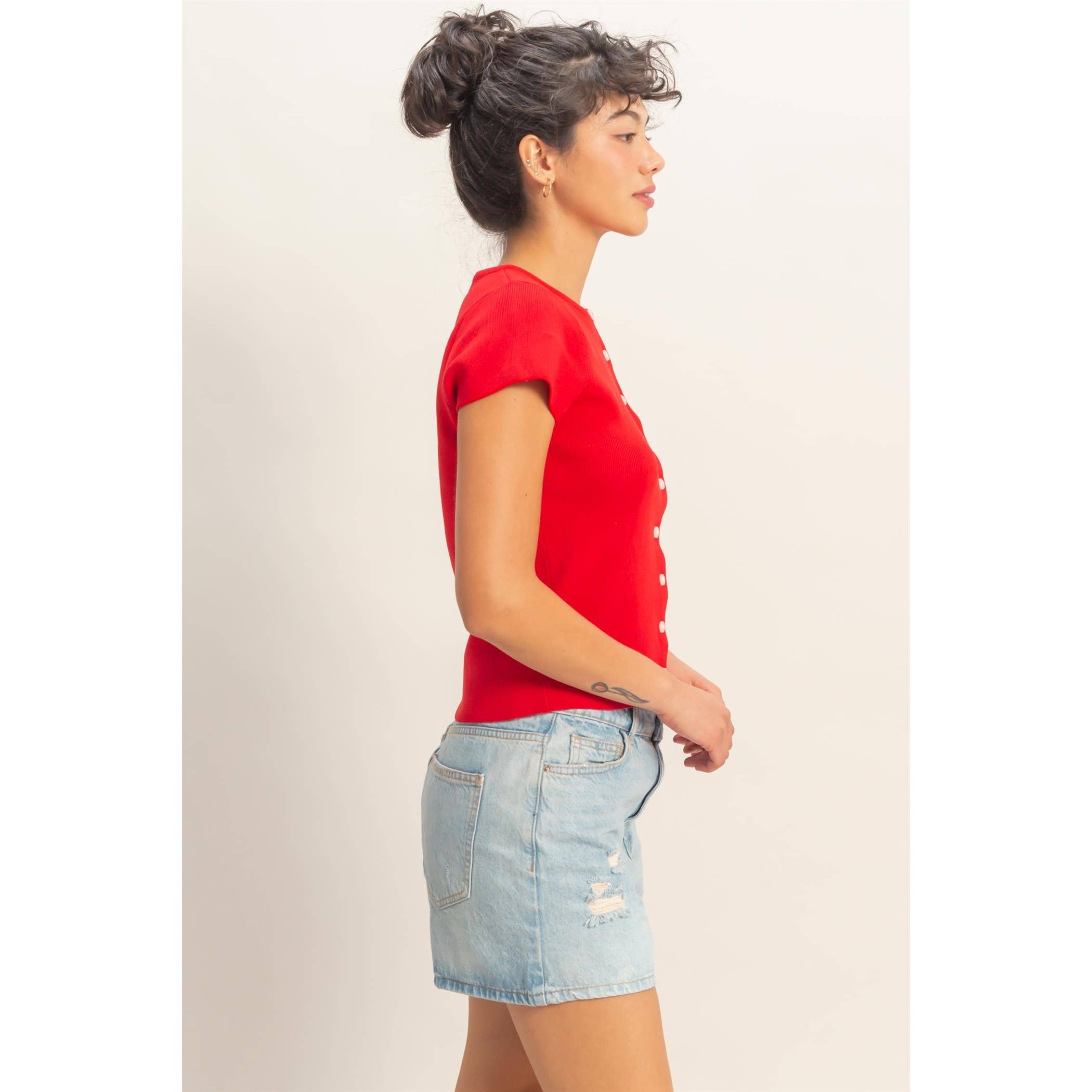 Sommer Button Top