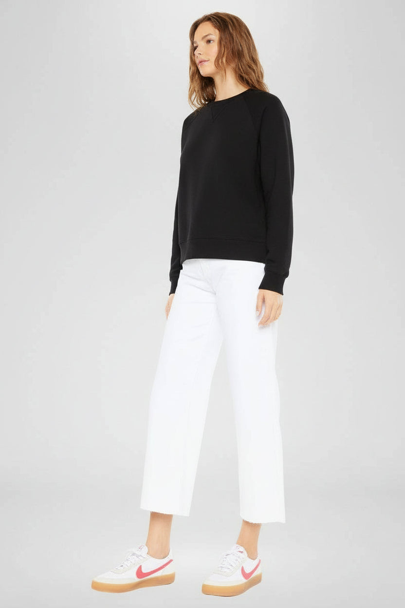 Kan Can Denim | High Rise White Crop Wide Leg Jeans