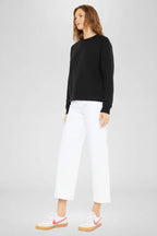 Kan Can Denim | High Rise White Crop Wide Leg Jeans