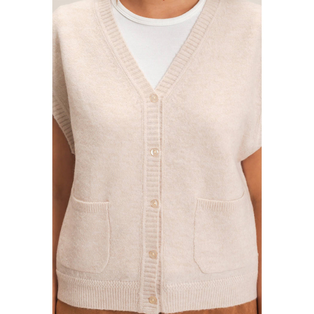 Collins Button Front Sweater Vest