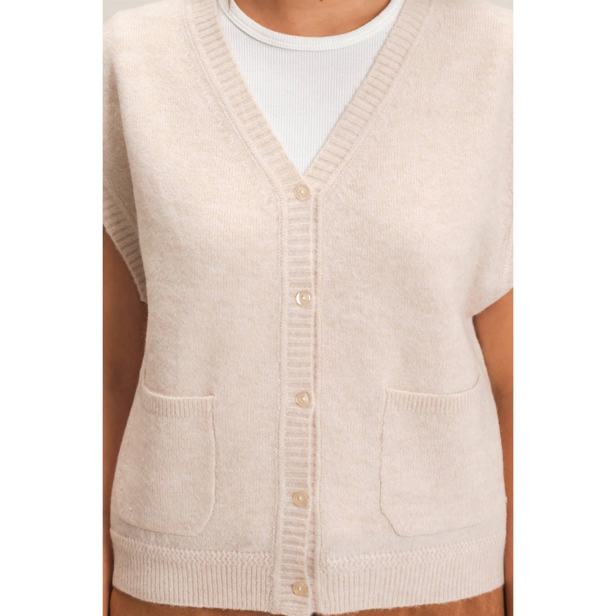 Collins Button Front Sweater Vest