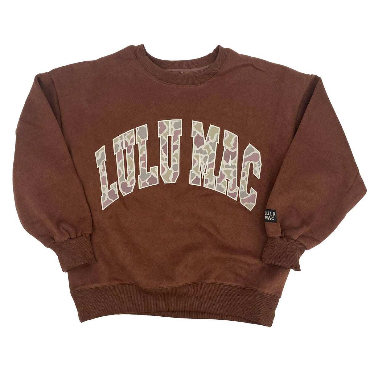 Lulu Mac Camo Embroidered Sweatshirt