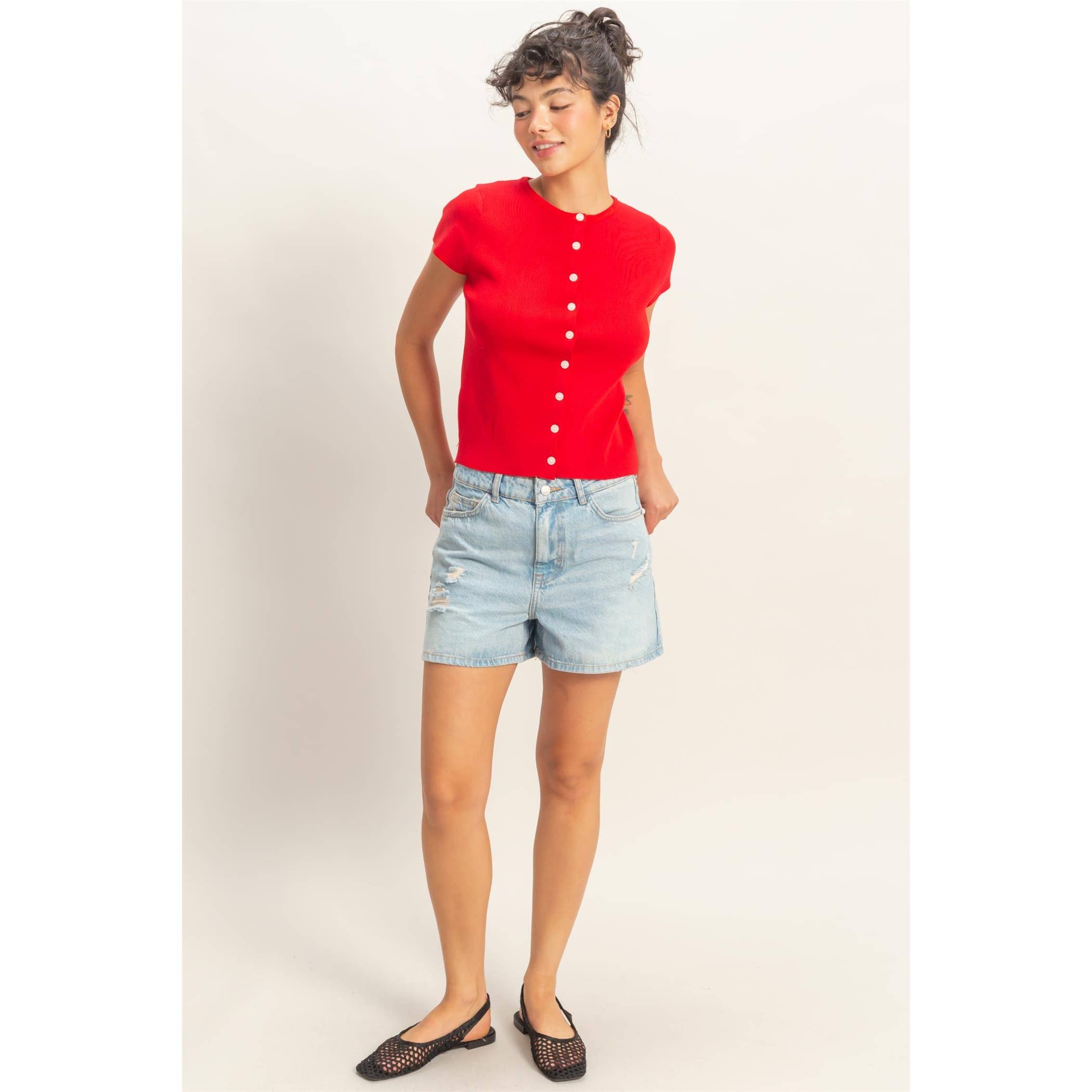 Sommer Button Top