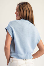 American Flag Mock Neck