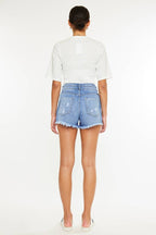 Kan Can Denim |  High Rise Mom Shorts