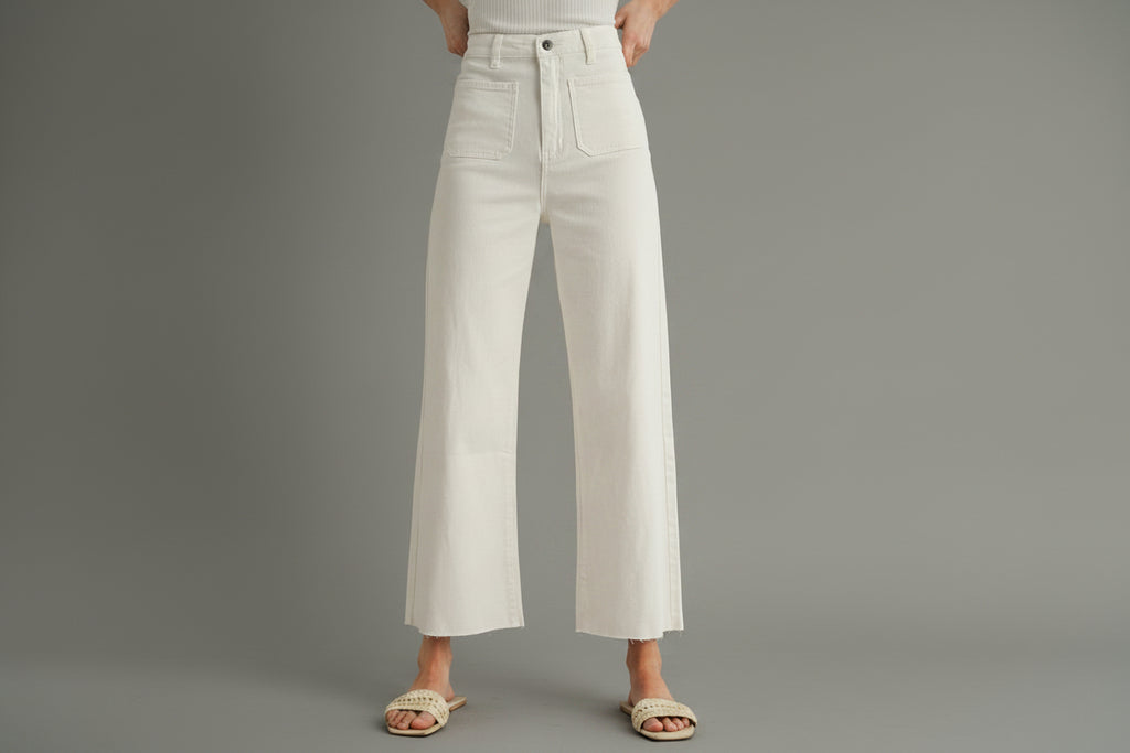 Crisp & Classic High Rise White Denim