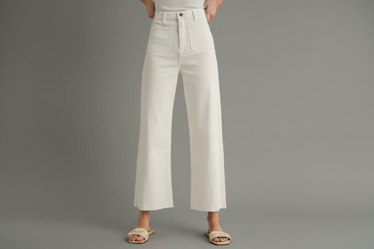 Crisp & Classic High Rise White Denim