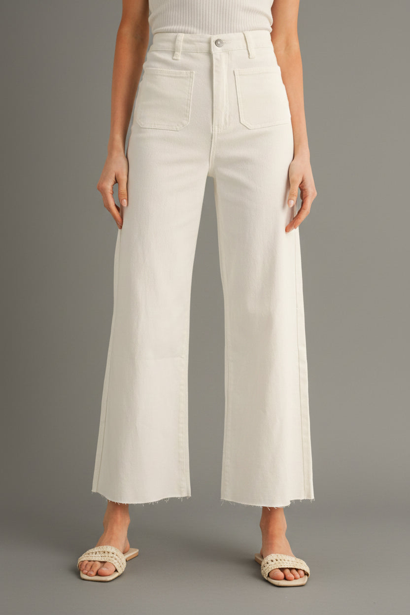 Crisp & Classic High Rise White Denim